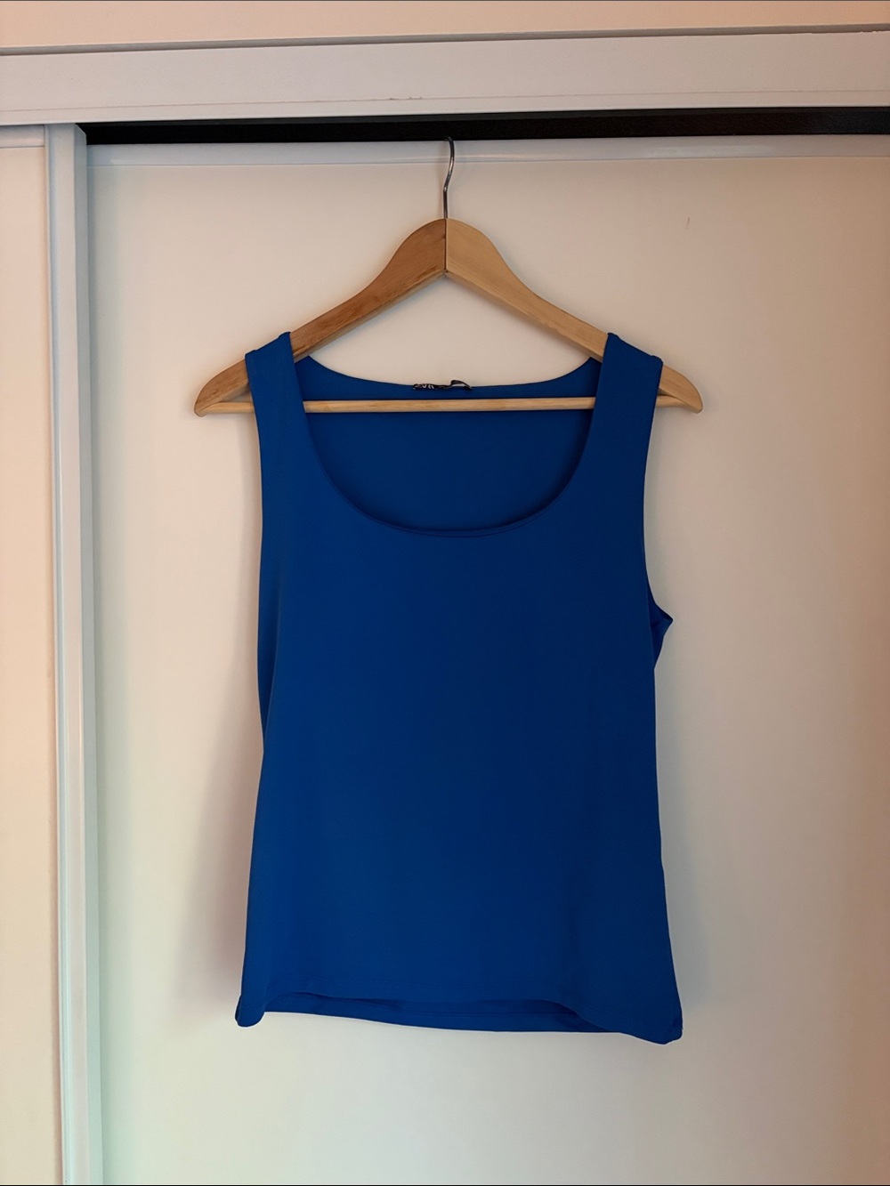 Zara Royal Blue Scoop Neck Tank Top